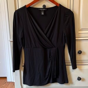 White House Black market black blouse never worn